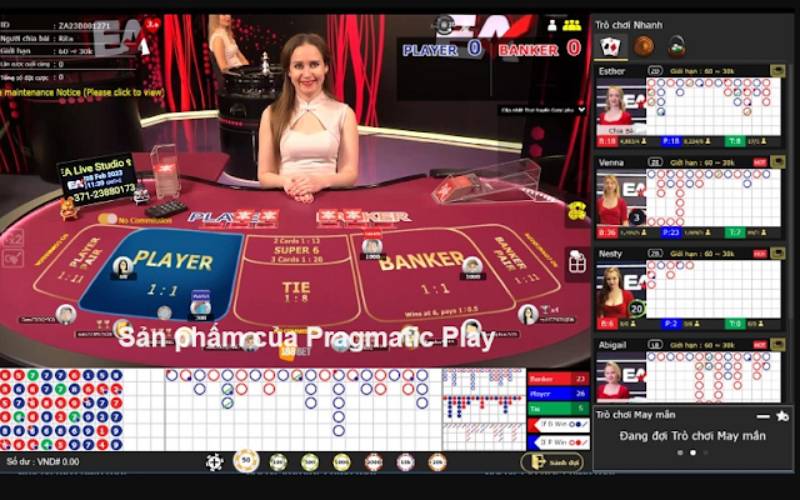 Nhiều bàn chơi và biến thể baccarat